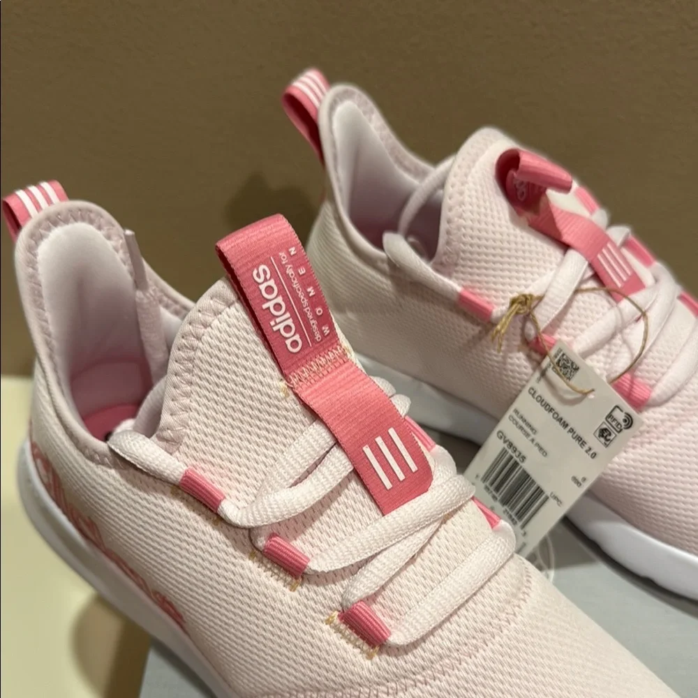 Adidas Cloudfoam Pure 2.0 Women’s Size 7.5 Running Shoes Light Pink - Picture 4 of 12